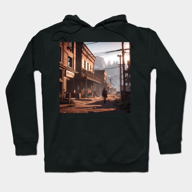 Red dead redemption 2 inspired art Hoodie by IOANNISSKEVAS